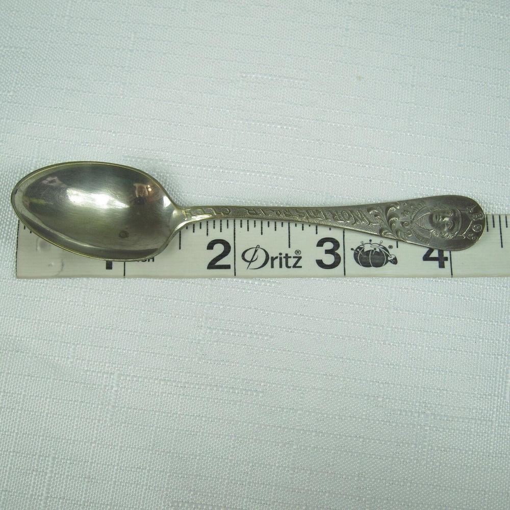 Antique 1893 Chicago Worlds Fair City Souvenir Spoon Columbus 1492 Standard - Picture 12 of 12
